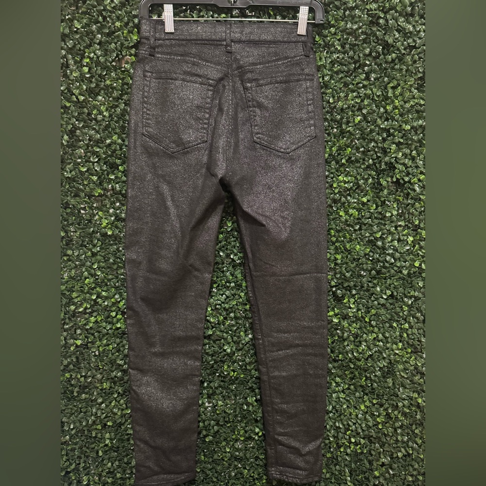 LOFT SHIMMER HIGH RISE SKINNY JEANS - Picture 5 of 13